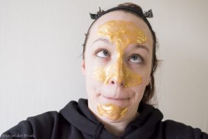Gouden gezichtsmaskers van de Action